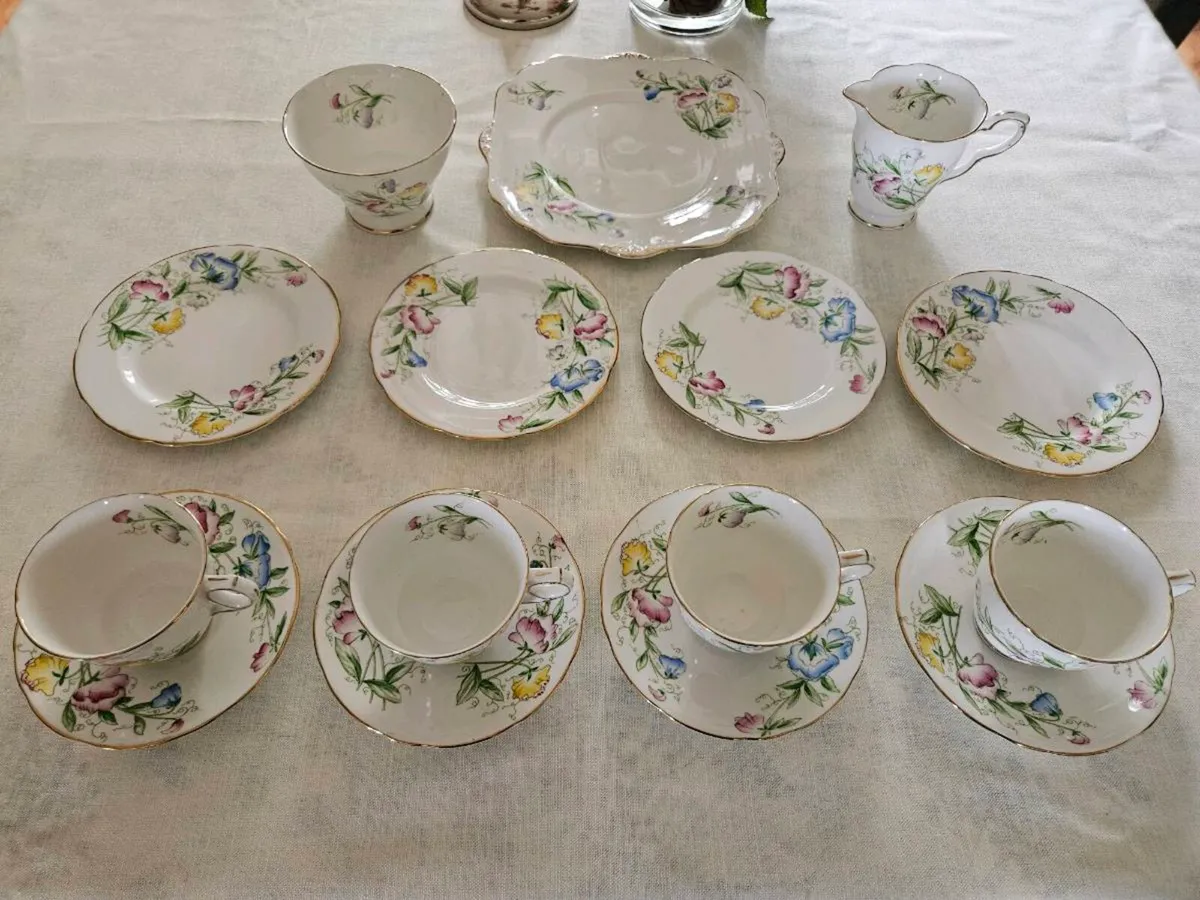 Vintage Royal Stafford "Sweet Pea" Bone China - Image 1