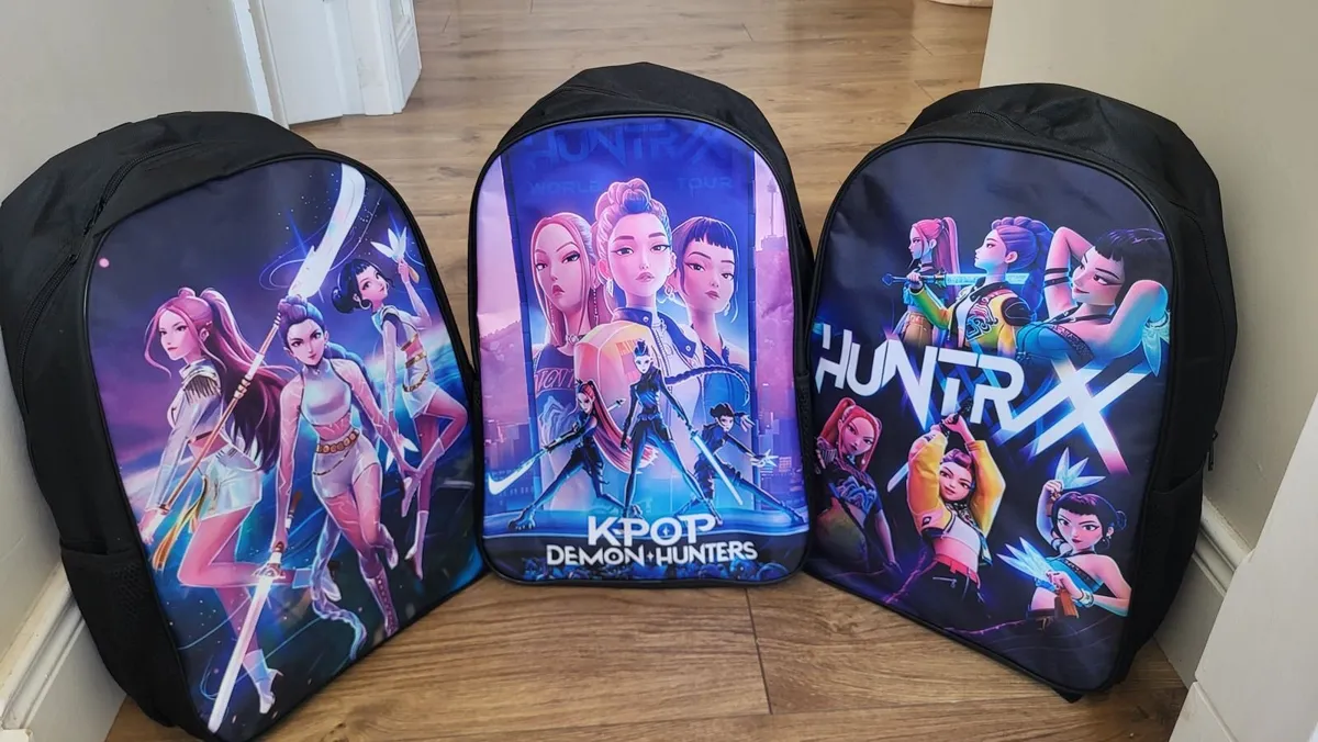 Schoolbag Backpack Kpop Demon Hunters Huntrix - Image 1