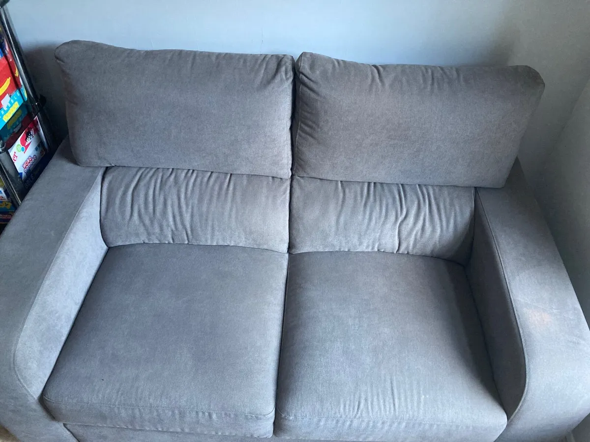 Two piece grey sofa - Image 2