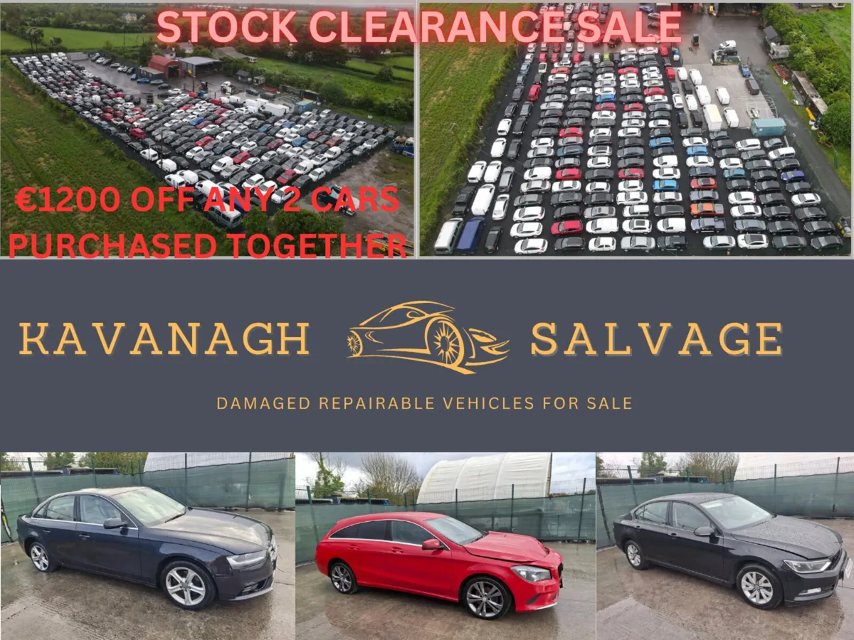 **€1200 OFF ANY 2 CARS PURCHASED TOGETHER**