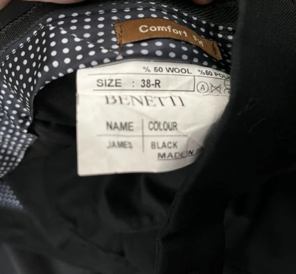 Men’s black suit - Image 4