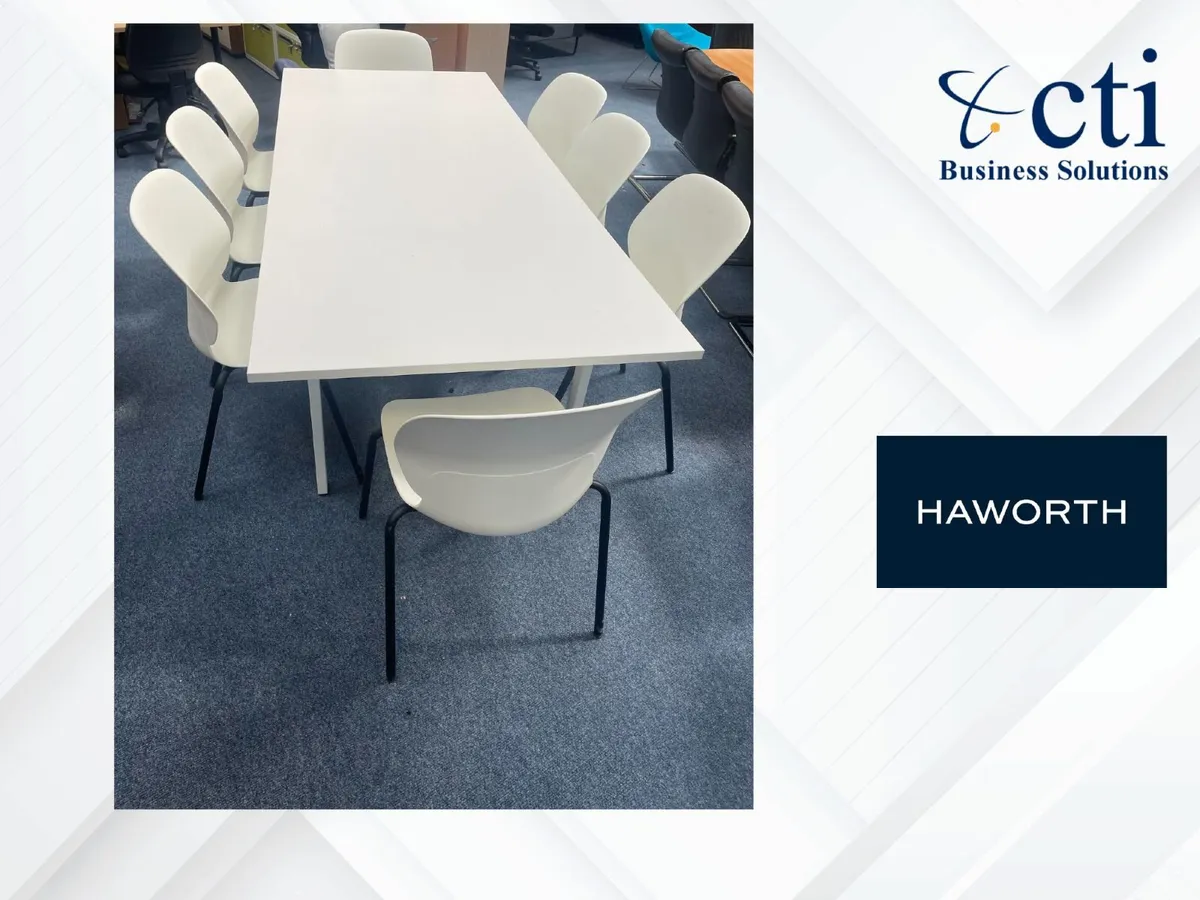 5 x Haworth Stacking Chairs - Grade A - Image 1