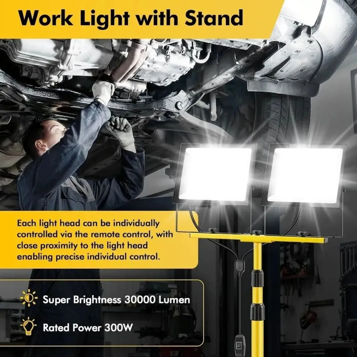 LED Work Light 300W Heavy Duty Site Lighting - Image 3