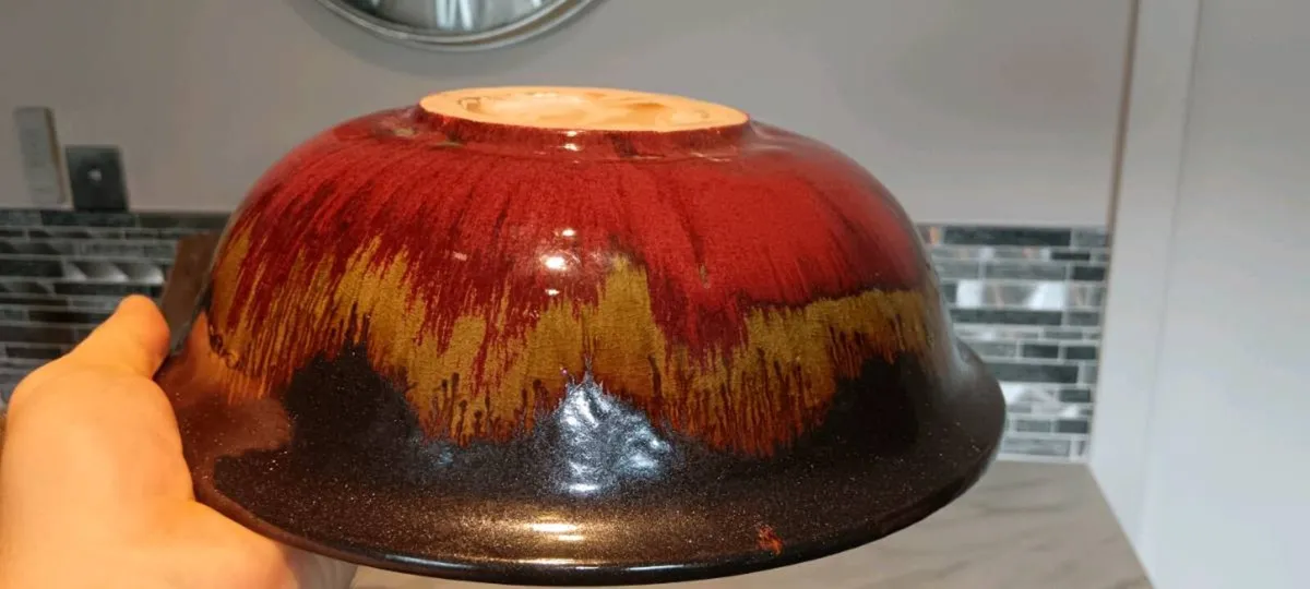 Potters Yard large hand painted bowl centerpiece - Image 3