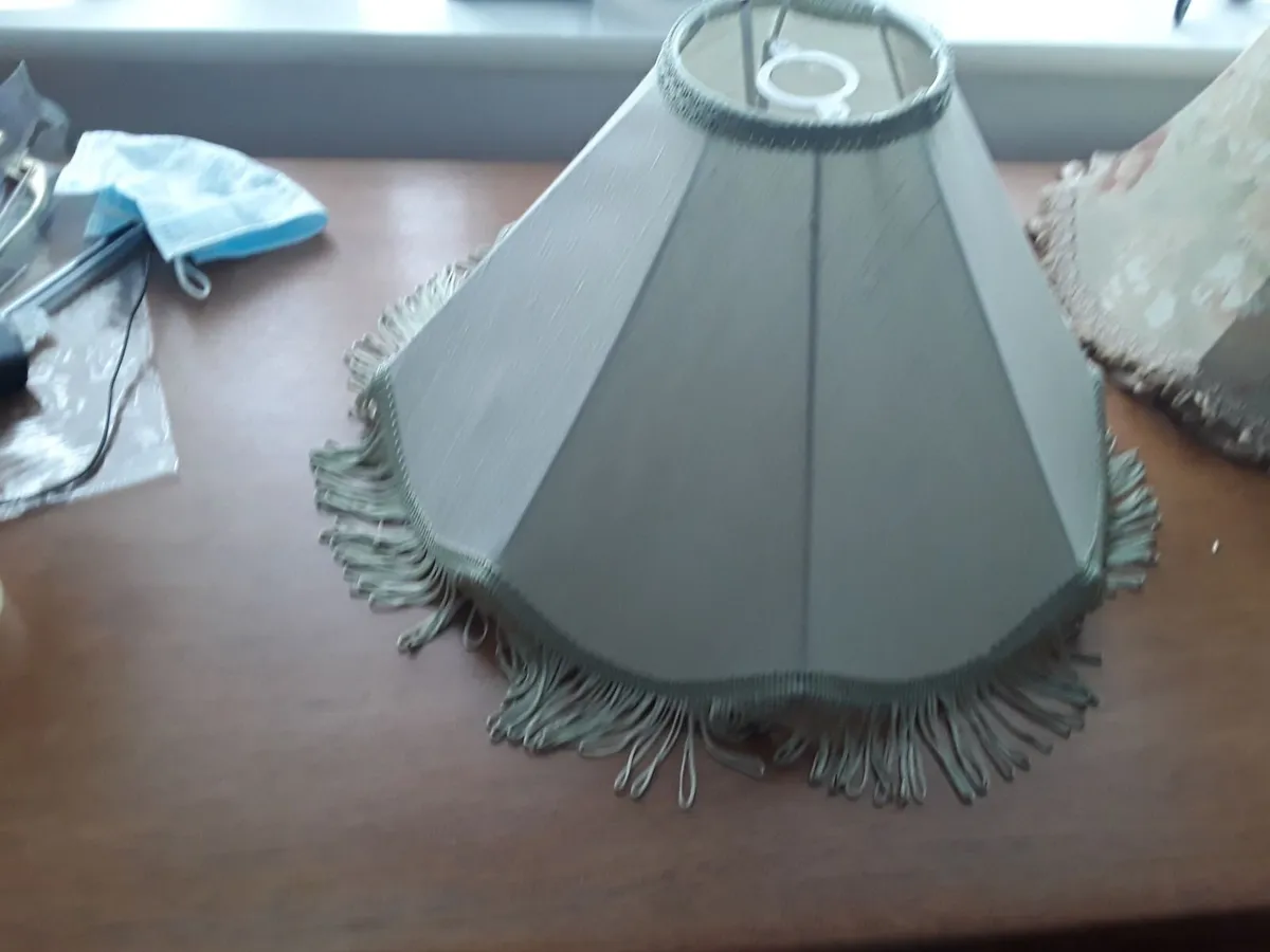 Lovely pastel green shade suitable for table lamp - Image 1