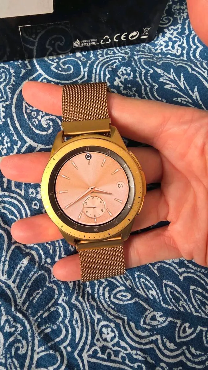 Samsung Galaxy Watch 42mm - Rose Gold + Extras - Image 1