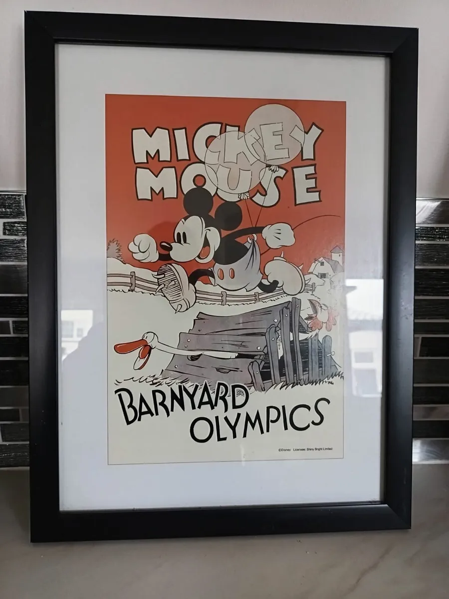 Mickey Mouse framed wall art set of 4 - Image 2