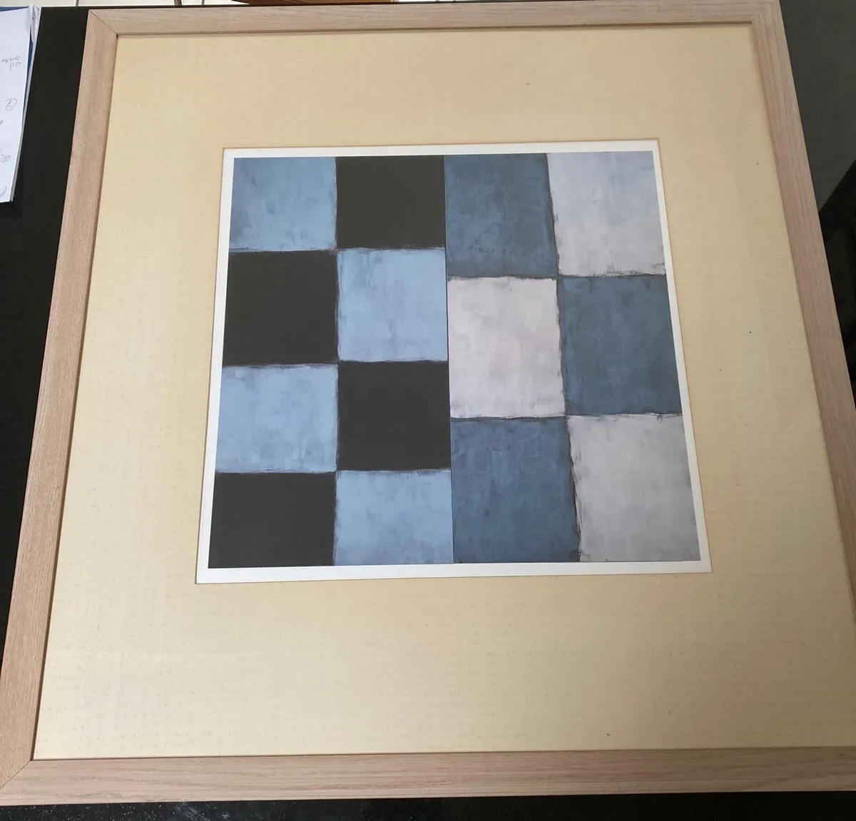 Set Of 3 Wooden Framed Abstract Prints - Image 3