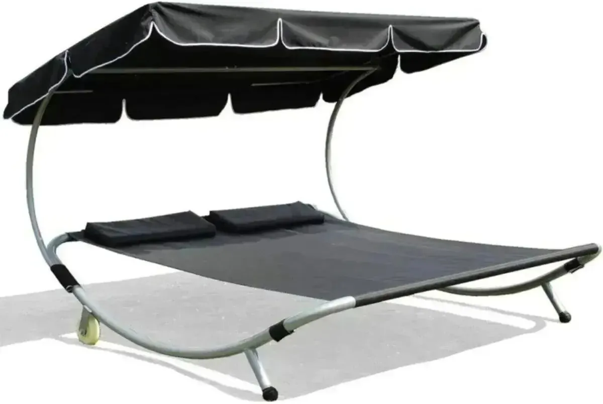 Outdoor Double Lounger Day Bed Canopy - Image 1