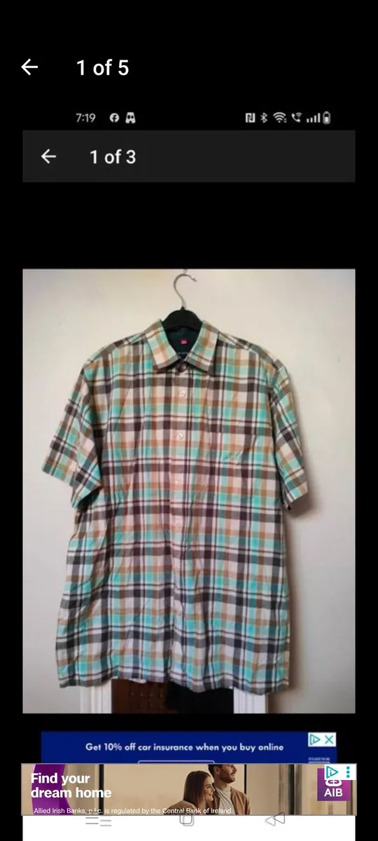 Men's short sleeve cotton shirt like new €10 size - Image 1