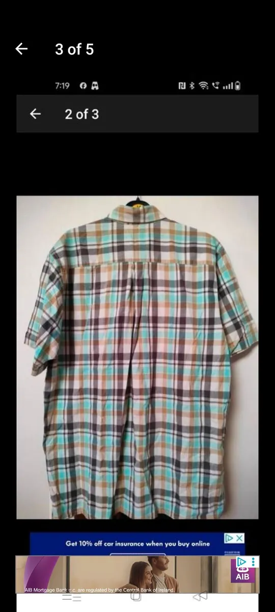 Men's short sleeve cotton shirt like new €10 size - Image 4