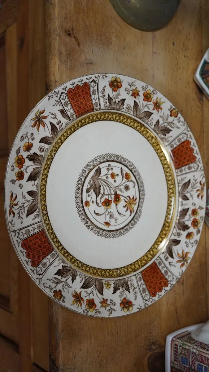 1900s S.H. & SONS Dinner Plate Set - Image 3
