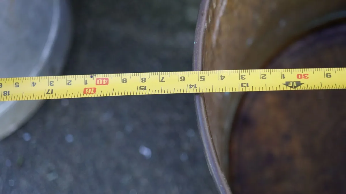 Vintage Brass Hearth Log Bucket - Image 3