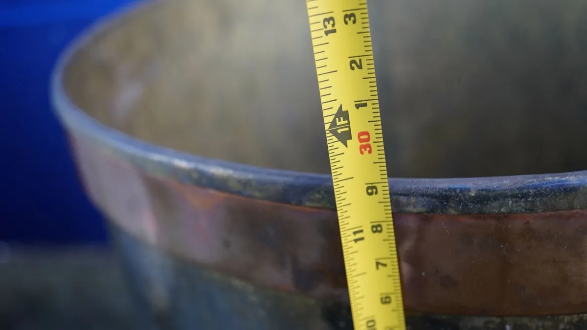Vintage Brass Hearth Log Bucket - Image 4