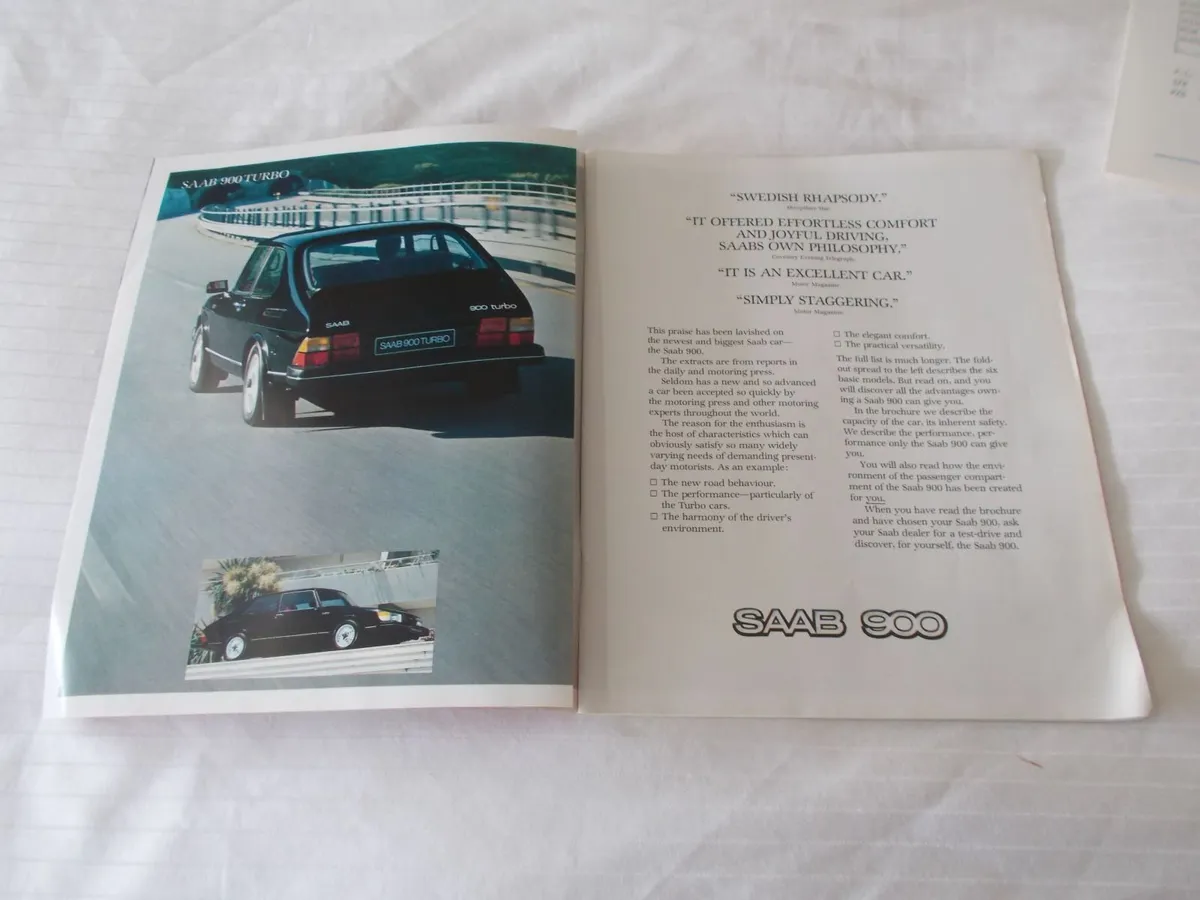 Saab 900 Turbo Sales Brochure 1979 - Image 4