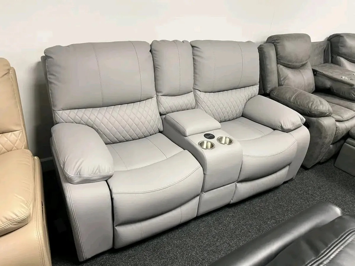 3+2 Rita Manual Leather Recliner Sofa Set - Image 2