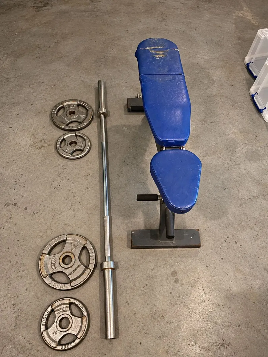 Bench Press Set – Bench, Bar & 30kg Weights