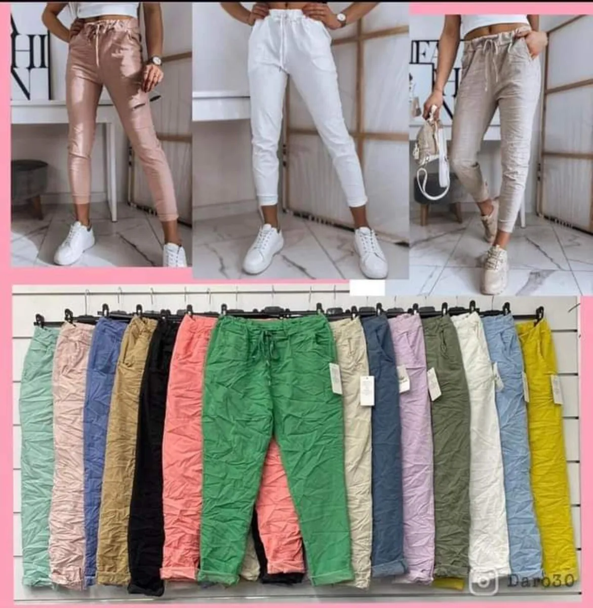 ladies italian stretch trousers 10/16 - Image 3