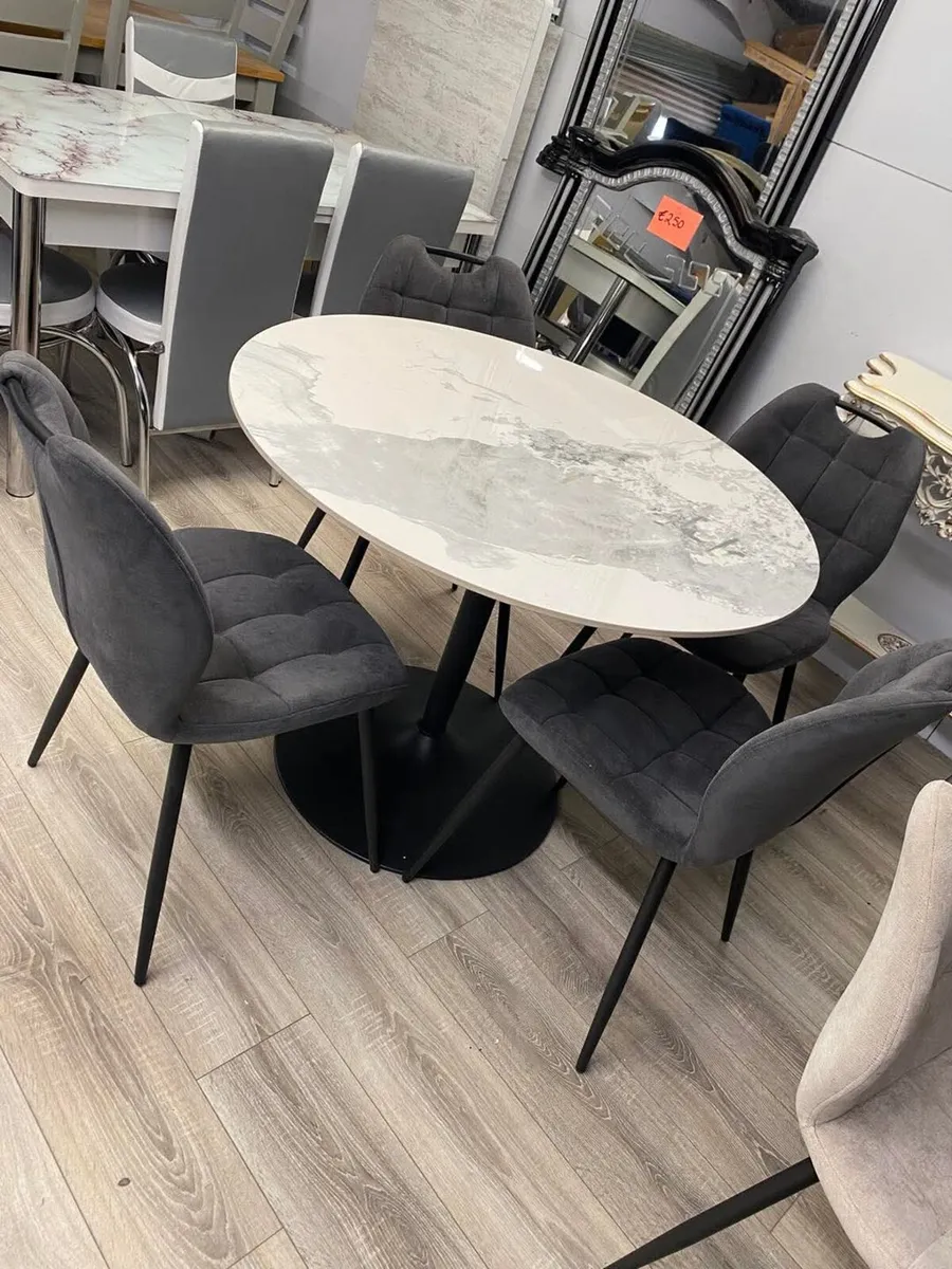 Kitchen Dining Table With 6 Chairs - Image 4