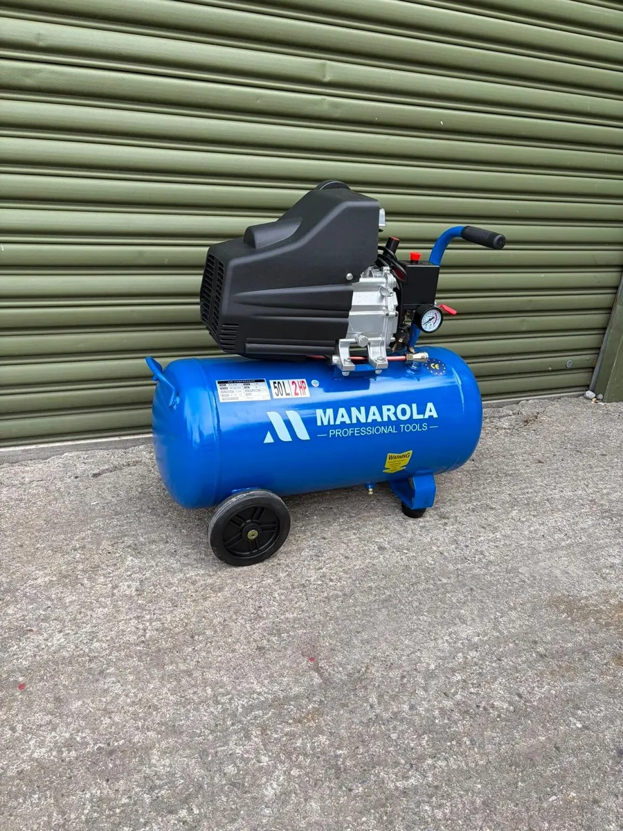 BRAND NEW MANAROLA 50 LITRE AIR COMPRESSOR - Image 3