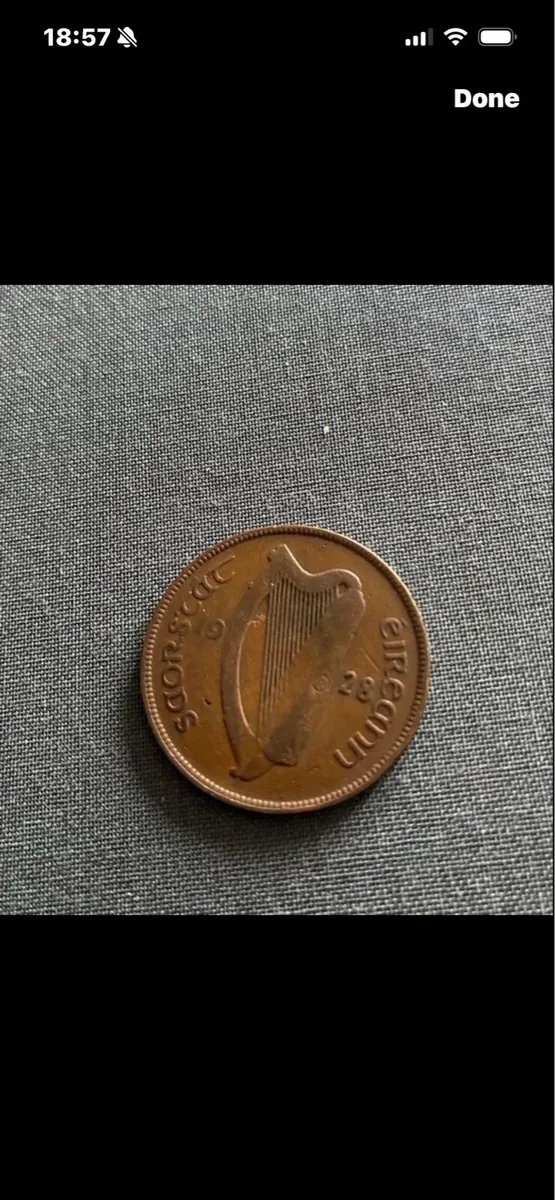 1928 Irish Penny/ Pingin - Image 1