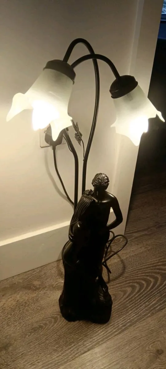 Art nouveau style table lamp - Image 4