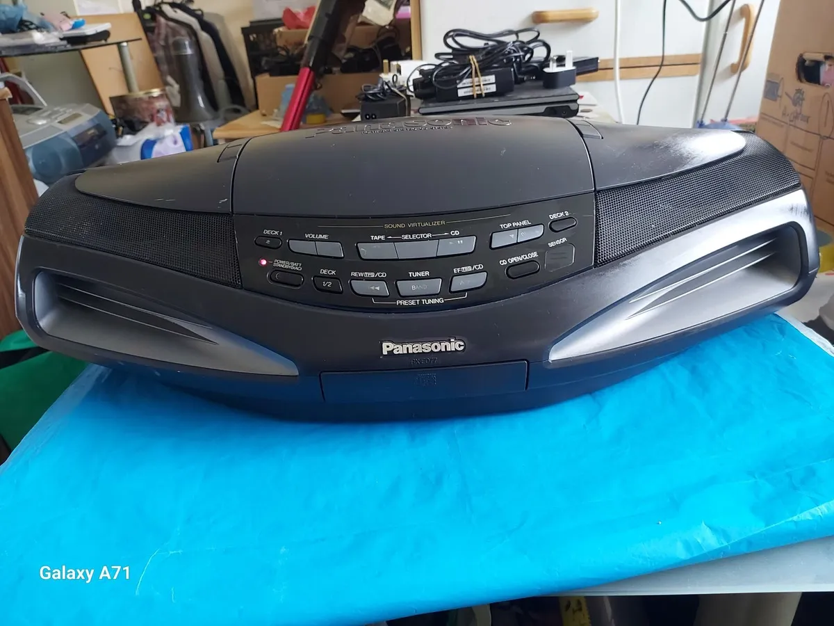 Panasonic RX-ED77 Boombox Portable Stereo - Image 3