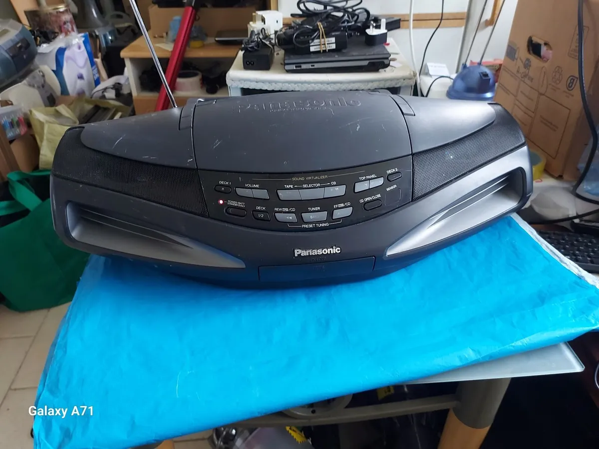 Panasonic RX-ED77 Boombox Portable Stereo - Image 2