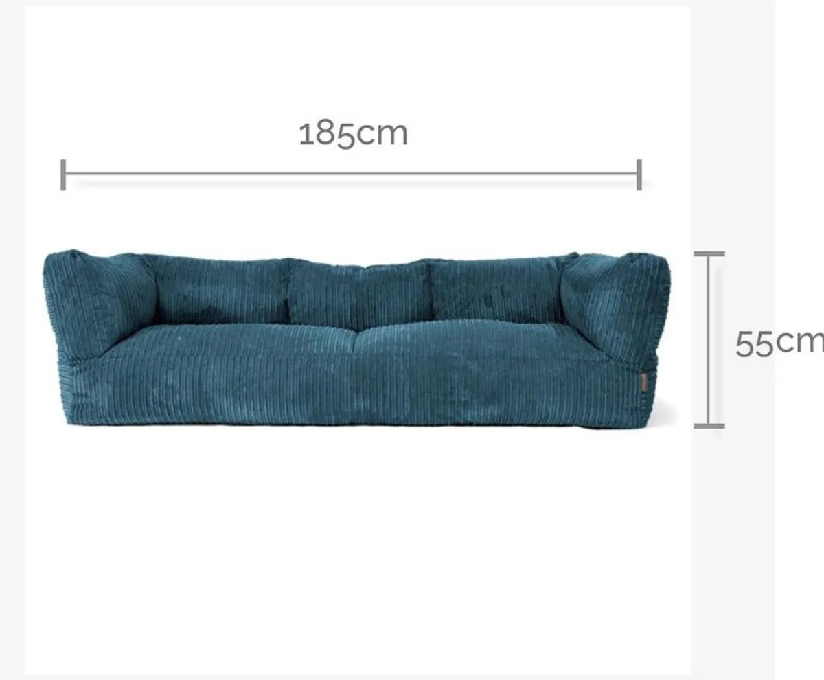 Big Bertha Bean Bag couch 3 seater - Image 1