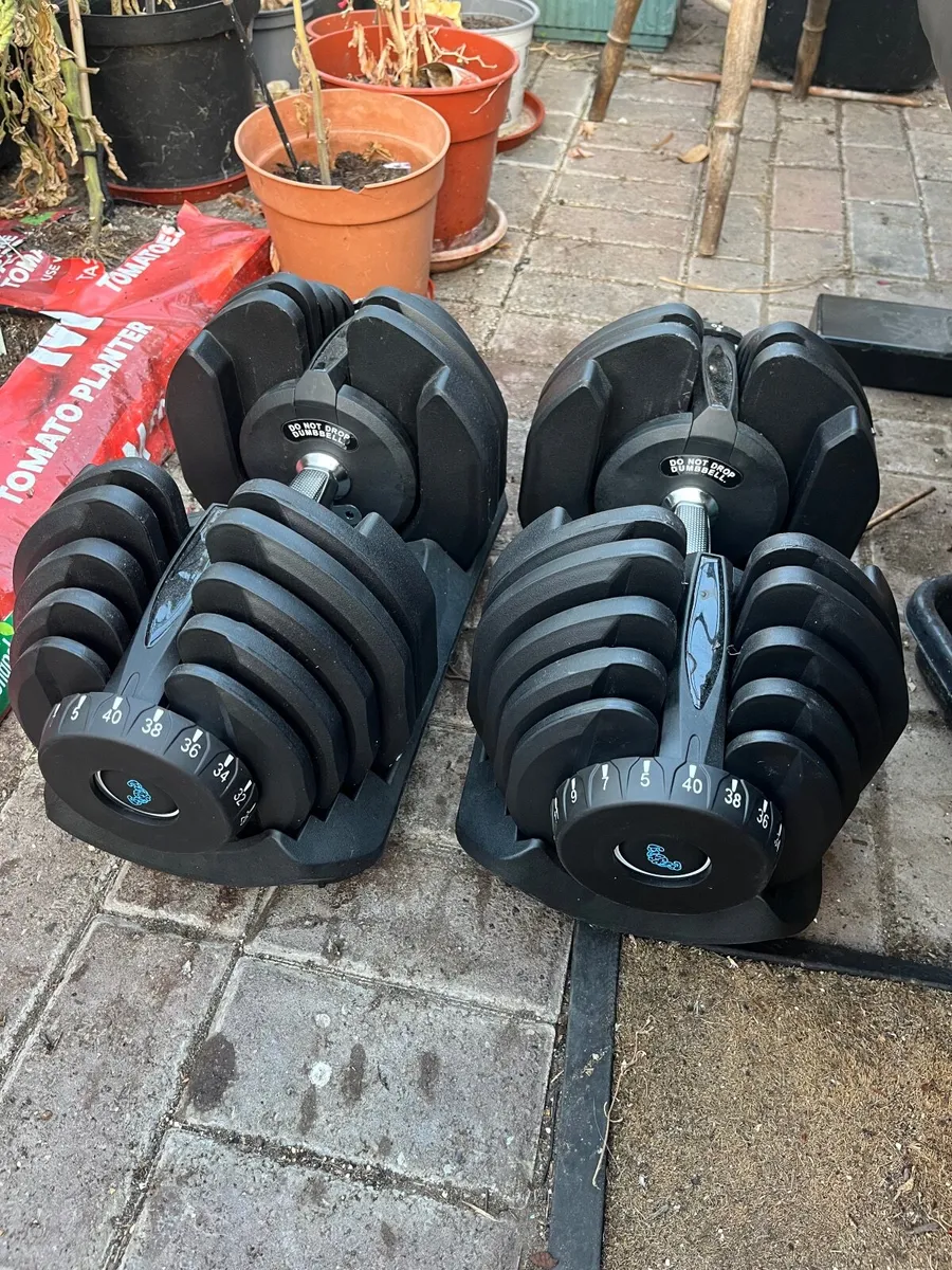 40kg Adjustable Dumbells - Image 3