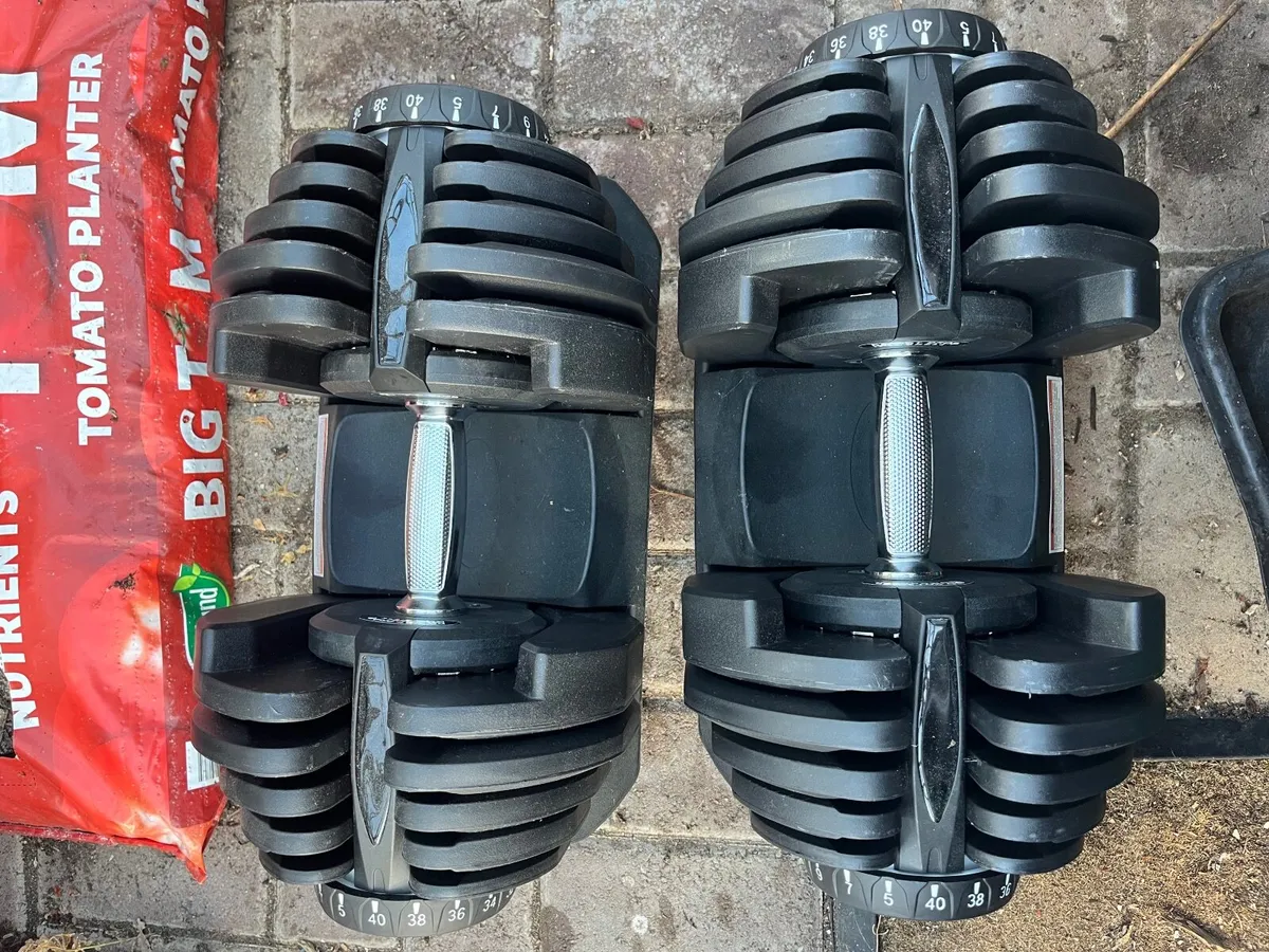 40kg Adjustable Dumbells - Image 2