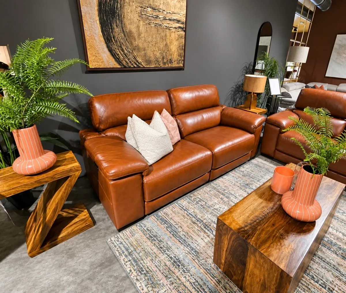Devon leather sofa - Image 3