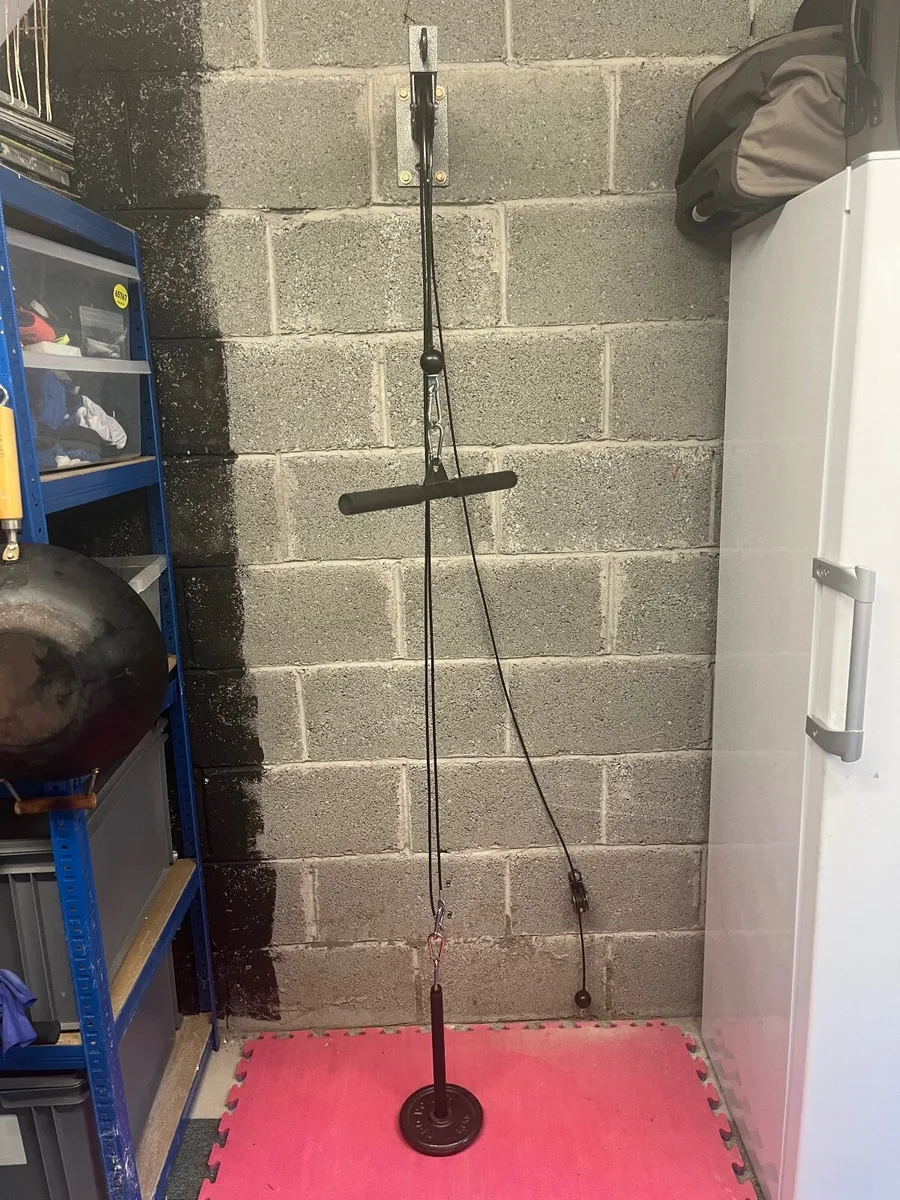 Wall Mounted Cable Pulley System + 4 Attachments – - Image 1
