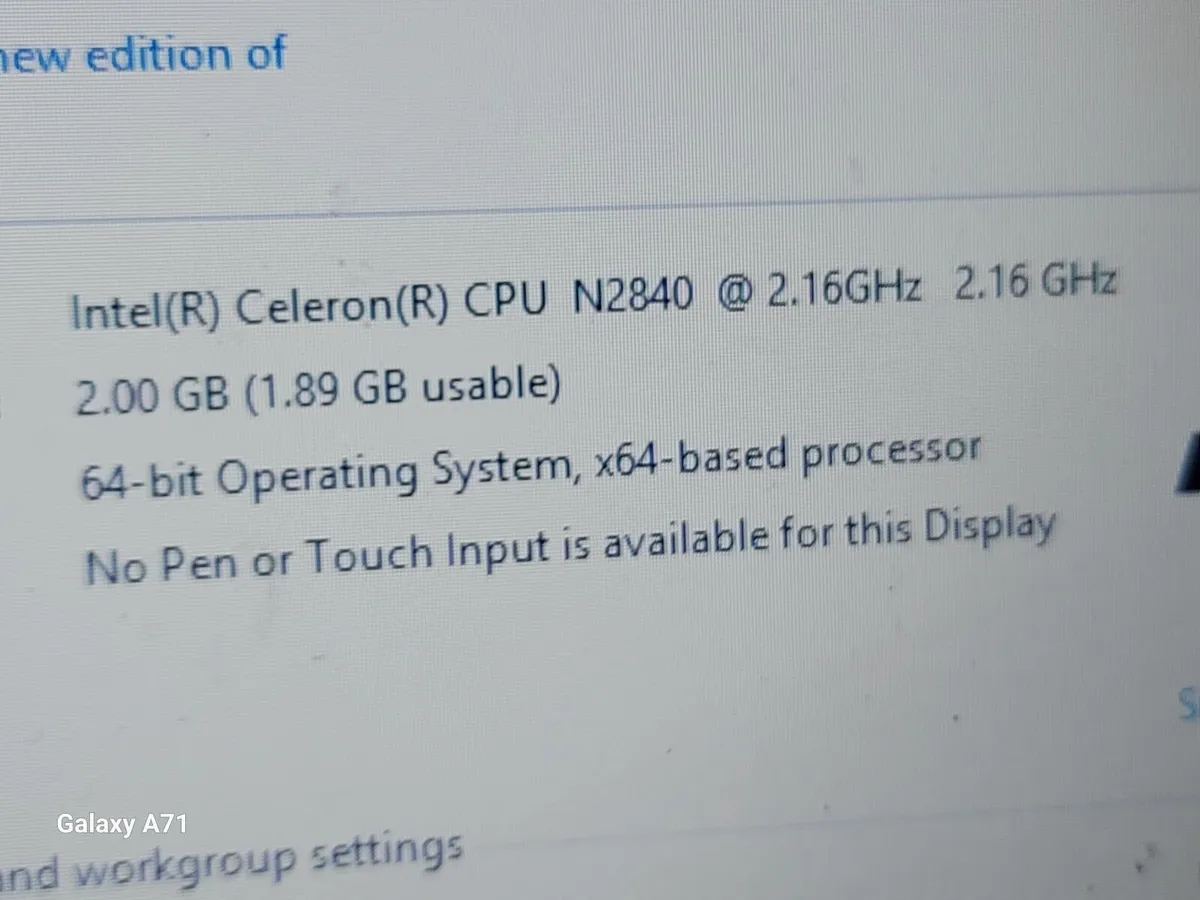 Lenovo Laptop G40-30 Model 80FY, 2GB Ram 500GB HDD - Image 3