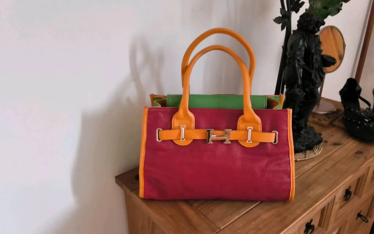 Lovely colourful good condition ladies handbag - Image 1