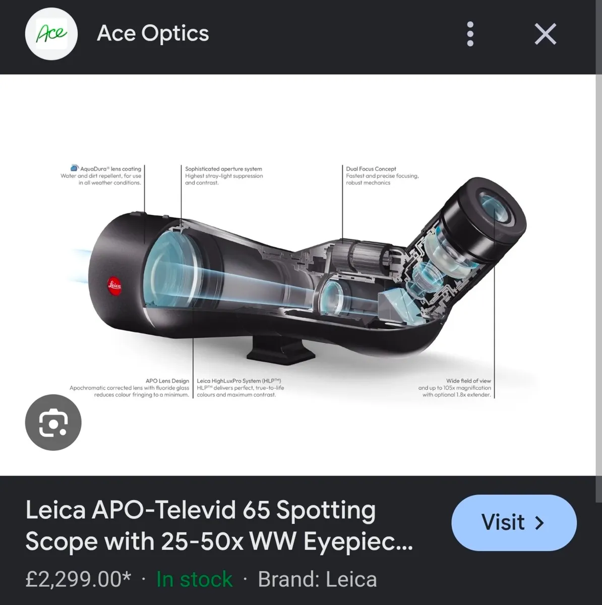 Leica APO Televid spotting Scope