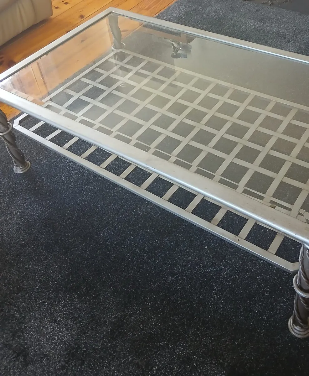 Glass Top Coffee Table - Image 1
