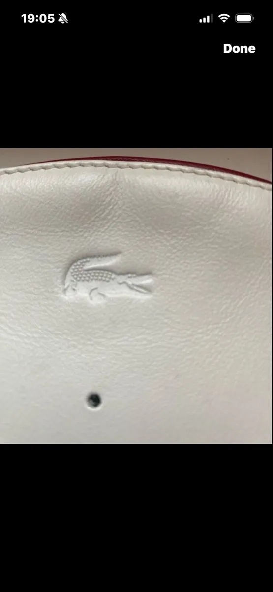 Lacoste Leather perfume/ toiletry purse - Image 2