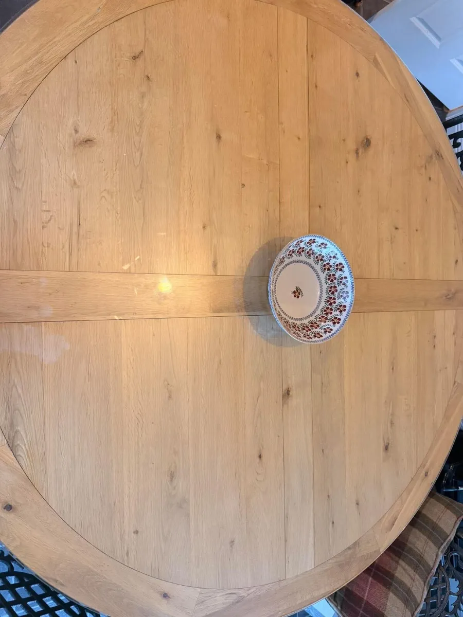 Solid oak table only - Image 4