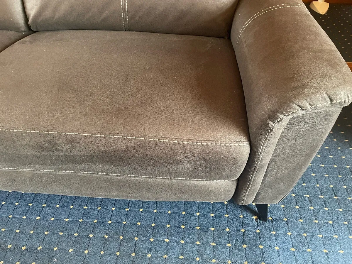Sofa brown 2 seater - Image 4