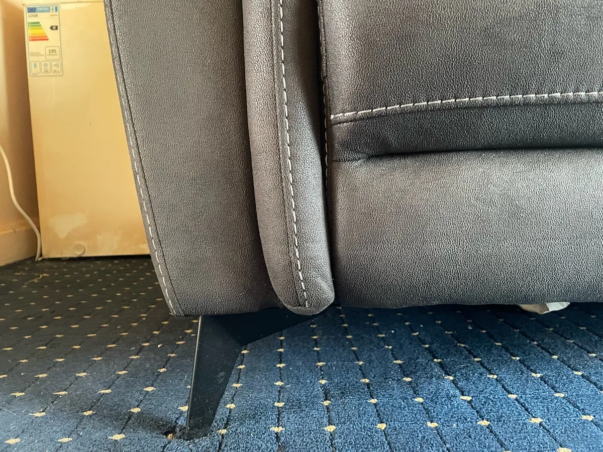 Sofa brown 2 seater - Image 2
