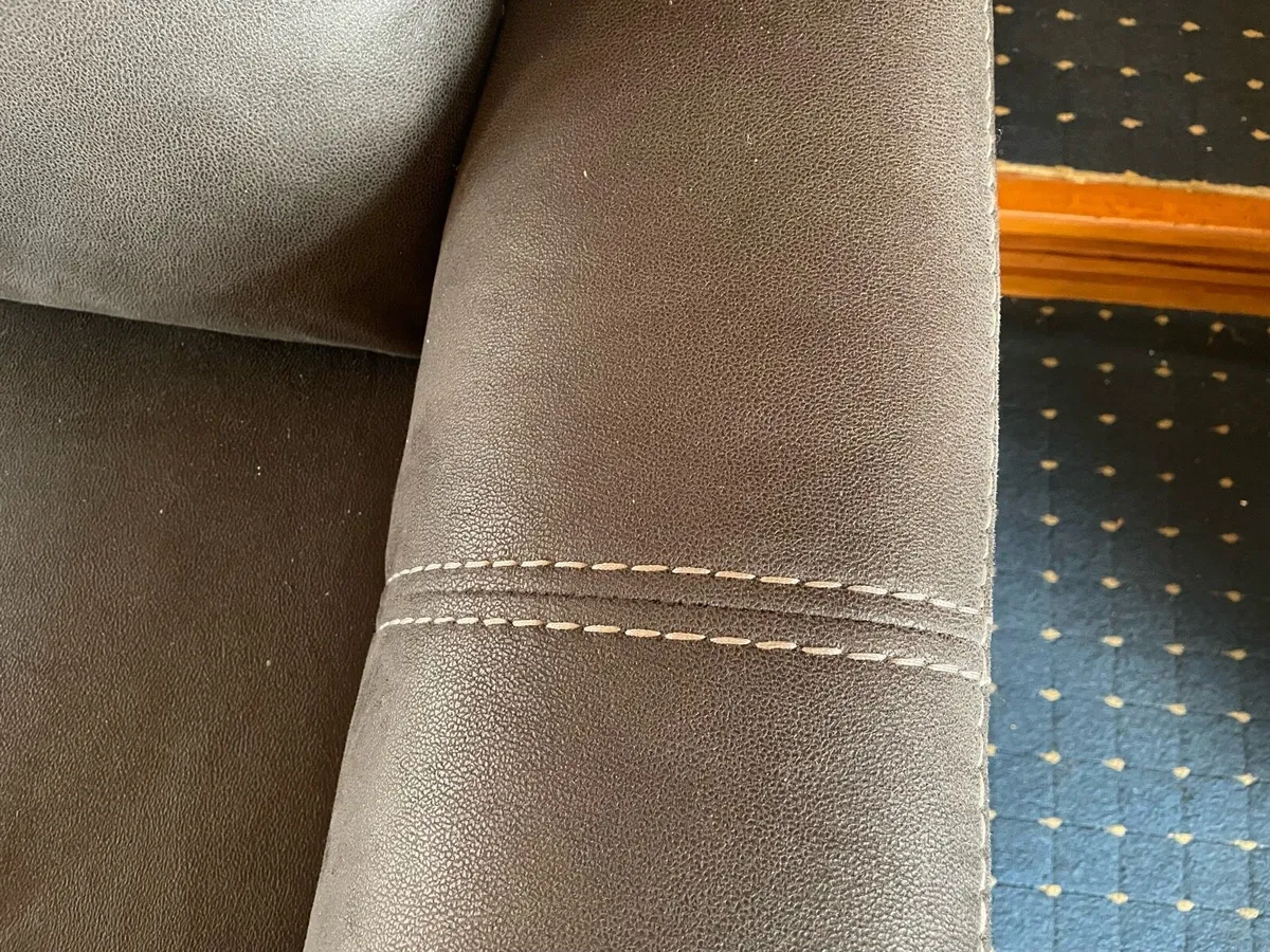 Sofa brown 2 seater - Image 3