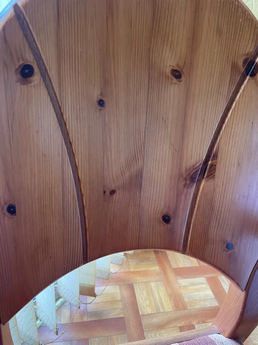 Table and 6 chairs pine - Image 2