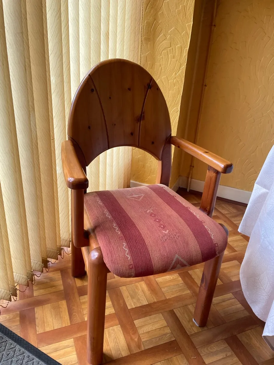 Table and 6 chairs pine - Image 1