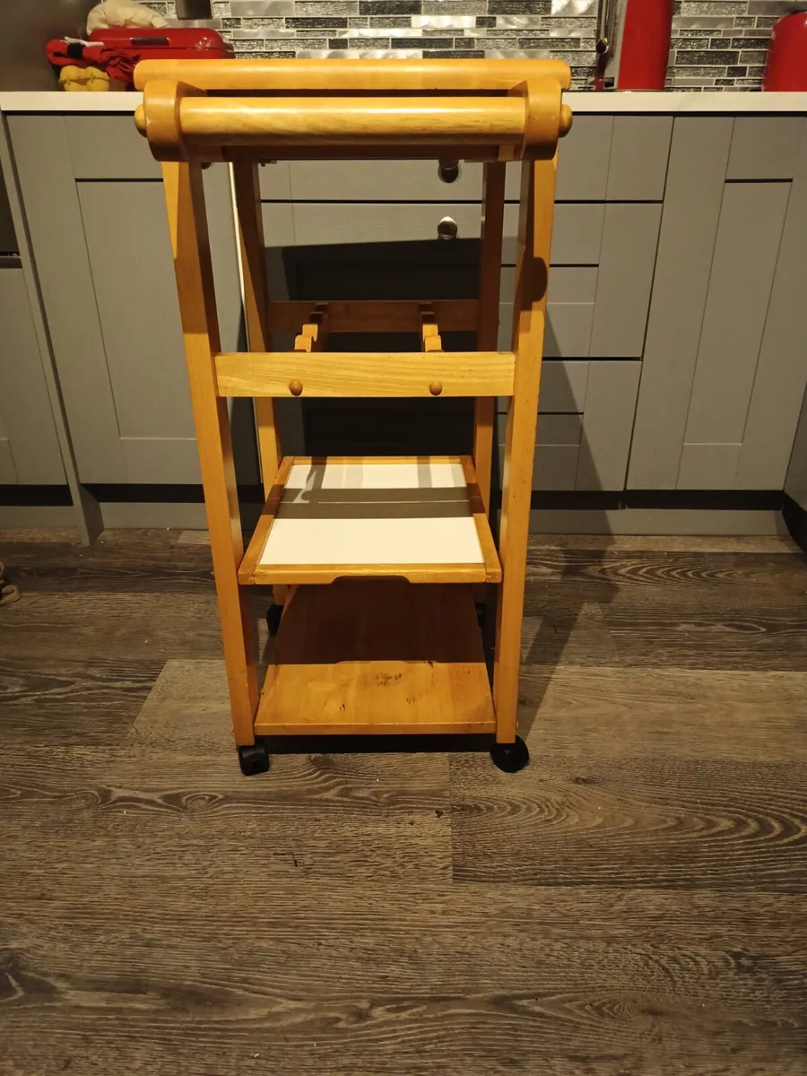 Solid wood kitchen trolley - Image 2