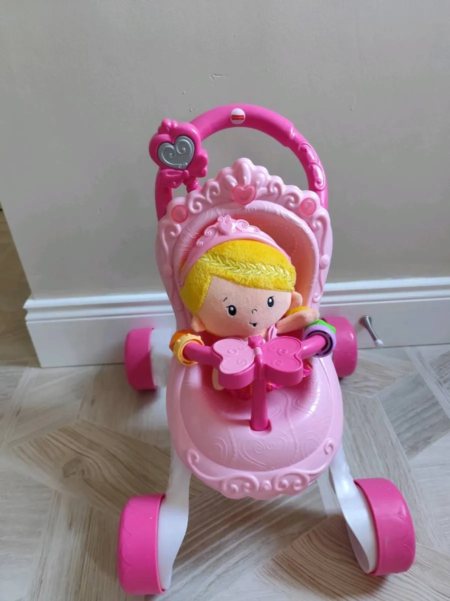 Fisher price princess mommy baby walker & doll set - Image 1