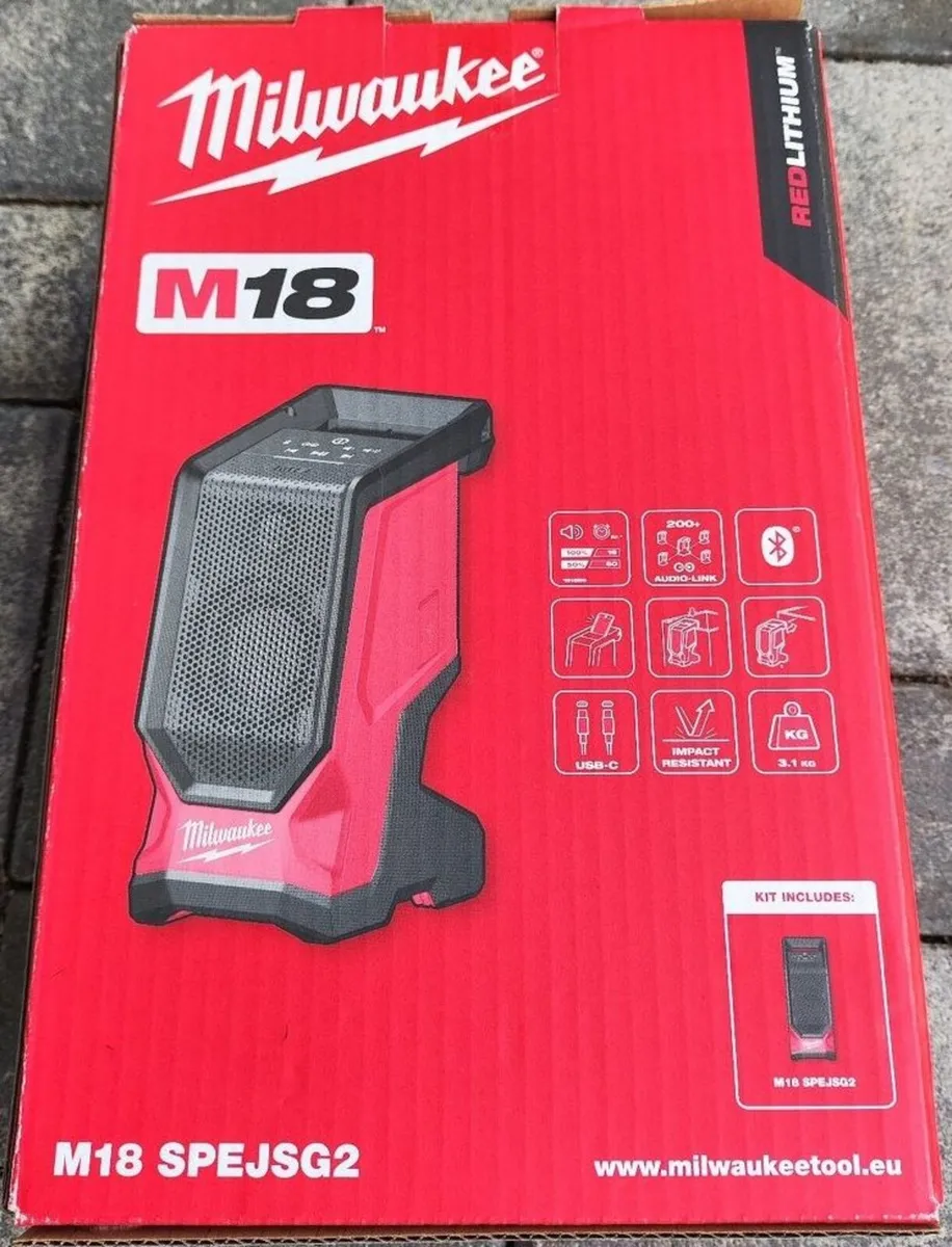 Milwaukee M18 Jobsite Bluetooth Speaker - Image 1