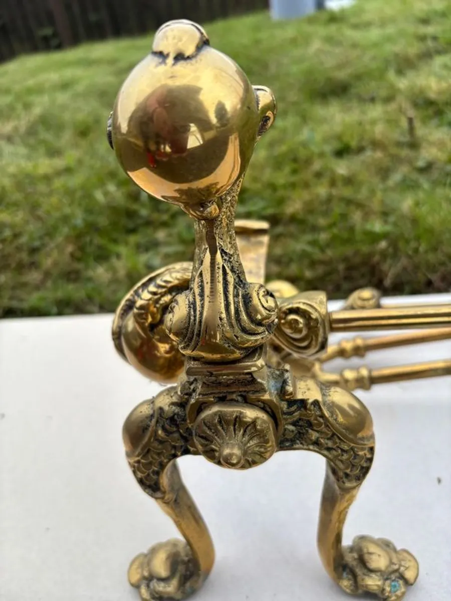 Brass Fire side set - Image 1