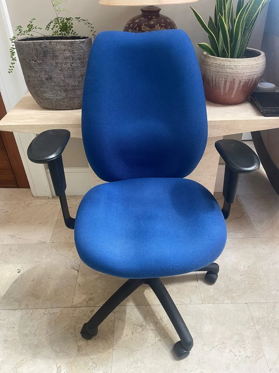 As New-Beautiful Blue Office Or Study Swivel Chair - Image 1