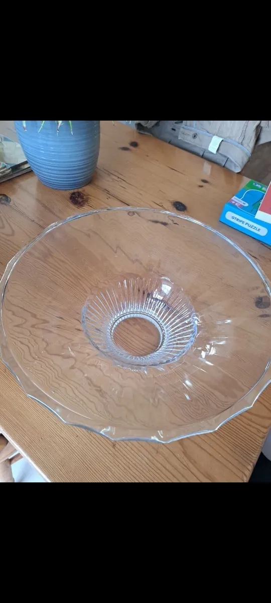 Large glass  fruit bowl - Image 1